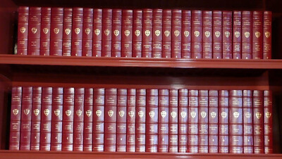 HARVARD CLASSICS MILLENNIUM EDITION COMPLETE 50 VOL SET very nice!! Easton Press-image