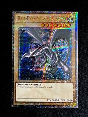 YUGIOH • RED EYES BLACK DRAGON • QUARTER CENTURY SECRET RARE • TN23-EN003 • NM-image