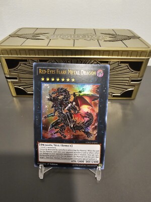 YUGIOH TCG RED-EYES FLARE METAL DRAGON LDK2-ENJ41 ULTRA 1ST EDITION -image
