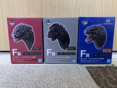 Ichibankuji Godzilla Vs Kong F Prize Monster Head Magnet Figure-image
