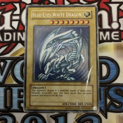 Yu-Gi-Oh! 1996 Blue-Eyes White Dragon DDS-001 Promo Secret Rare English Limited-image