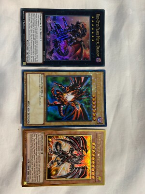RED EYES BLACK DRAGON DUAL TERMINAL DARKNESS METAL DRAGON GOLD RARE FLARE DRAGON-image