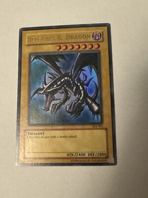 Yugioh Red-Eyes Black Dragon SDJ-001 Unlimited Edition Holo Rare Yu-Gi-Oh!-image