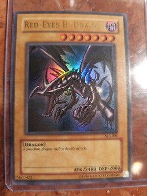 Yugioh Red-Eyes B. Dragon SDJ-001 Ultra Rare LP-image