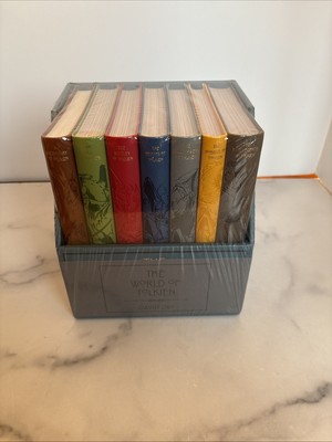 The World of Tolkien - David Day - 7 Faux Leather Book Set in Slipcase ~ Sealed-image