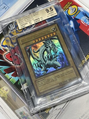 Yu-Gi-Oh! 2002 LOB Legend of Blue-Eyes White Dragon LOB-001 BGS 9.5-image