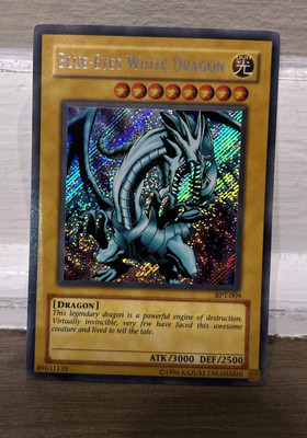 *MISPRINT Blue-Eyes White Dragon BPT-003 MP Reverse Secret Foil YGO-image