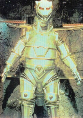 GODZILLA CHROMIUM 1996 PARALLEL HOLOCHROME STICKER # 38 MECHA GODZILLA-image