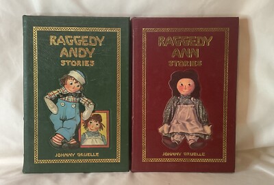RAGGEDY ANN & RAGGEDY ANDY STORIES Johnny Gruelle EASTON PRESS Leather Book Set-image