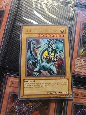 YuGiOh Legend Of Blue Eyes White Dragon Unlimited LOB-001 -image