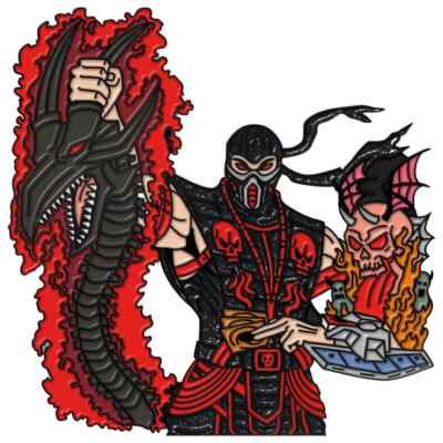 Tony Brimz RED EYES BLACK DRAGON PINS-image