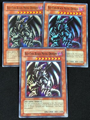 YUGIOH RED-EYES BLACK METAL DRAGON PP01-EN015 SUPER X3 (LP)-image