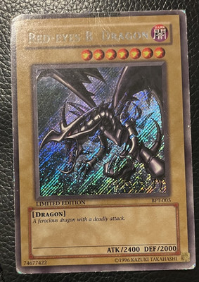 Red Eyes Black Dragon BPT-005 Secret Rare Limited Edition Yu-Gi-Oh Card-image