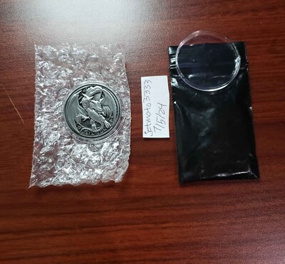 YuGiOh YCS Pre Registration Silver Coin Blue-Eyes White Dragon-image