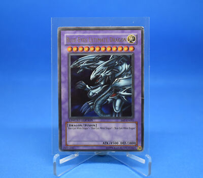 Yu-Gi-Oh! Blue-Eyes Ultimate Dragon [JMP-EN005] Ultra Rare Ltd Ed Damaged-image