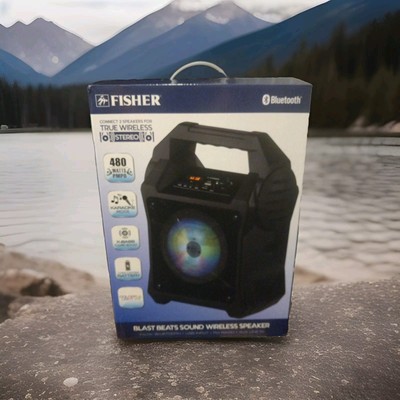 Fisher Blast Beats Portable Bluetooth Speaker with Digital Display Black FBX262K-image