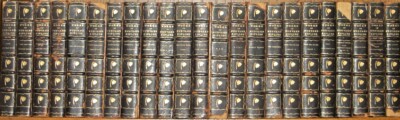 LEATHER Set; Works RUDYARD KIPLING! Complete / POOR CONDITION, COVERS DETACHED!-image