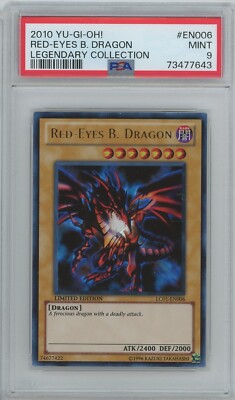 Red-Eyes B. Dragon 2010 Legendary Collection #EN006 - PSA MINT 9 - VERY NICE!-image