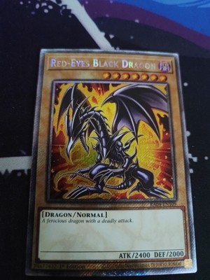 1x Red-Eyes Black Dragon First Edition Platinum Secret Rare RA04-EN109 Near Mint-image