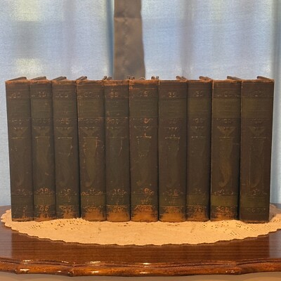 1930 Progress of Nations Complete 10 Volume Set Disabled Veterans of WWI-image