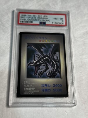 1998 YU-GI-OH Red Eyes Black Dragon B. PSA 8 DMG-AYUJ-JPN DUEL MONSTERS PROMO-image