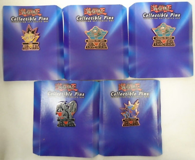 5 Yu-Gi-Oh Collectible Pins Expansion Set Series One First Edition 4 Different-image