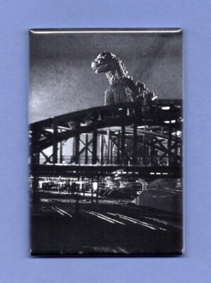GODZILLA *2X3 FRIDGE MAGNET* JAPAN FICTIONAL MONSTER MOVIES FILMS CULTURAL ICON-image