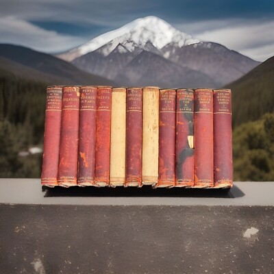 Works of CHARLES DARWIN Authorized Edit Appleton 1897-1898 11 Vol Leather Set-image