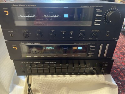 1981 Fisher CA-880 Studio Standard 100w Amp Set With Tuner / EQ Clean A Grade ✅-image