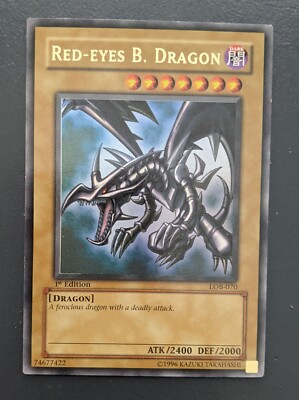 Red-Eyes B. Dragon 1st Edition - Checked by a pro, read description-image