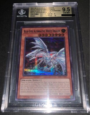 BGS 9.5 Yugioh Blue-Eyes Alternative White Dragon Prismatic Secret SBPR-EN003 GM-image