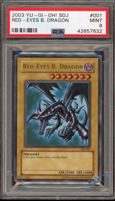 Yu-Gi-Oh! Red-Eyes B. Dragon Starter Deck Joey Unlimited Ultra SDJ-001 PSA 9-image