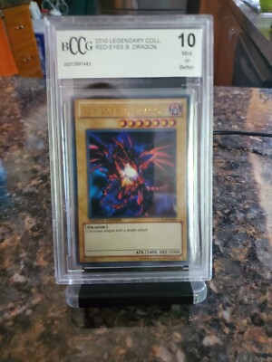 Yu-Gi-Oh! - Red-Eyes B. Dragon (LC01-EN006) - BCCG 10 Graded-image