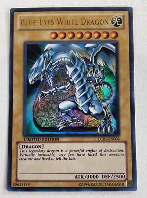 Yu-Gi-Oh! Blue-Eyes White Dragon - LC01-EN004 - Limited Edition - LP- Mint (C4)-image