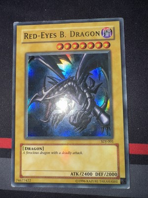 Red-Eyes B. Dragon SDJ-001 Starter Deck: Joey 1st Edition MP - Minor Holo Bleed-image