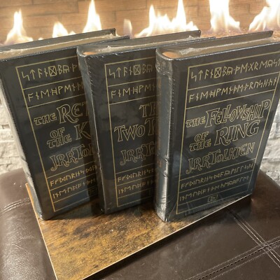 Easton Press LORD OF THE RINGS 3 VOLUME SET J.R.R. Tolkien NEW & SEALED-image