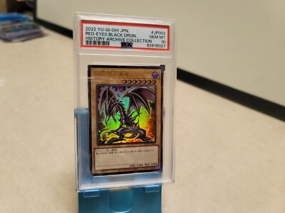 YuGiOh PSA 10 GEM MINT HC01-JP002 Ultra Rare Red Eyes Black Dragon Japanese-image