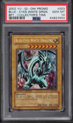 Yu-Gi-Oh! Blue Eyes White Dragon BPT-003 PSA 10 Gem Mint-Limited Edition-image