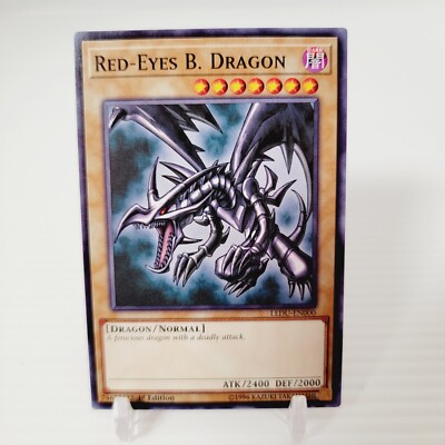 YUGIOH 1996 RED EYES B. DRAGON Card Ultra Rare 74677422 1st Edition -image