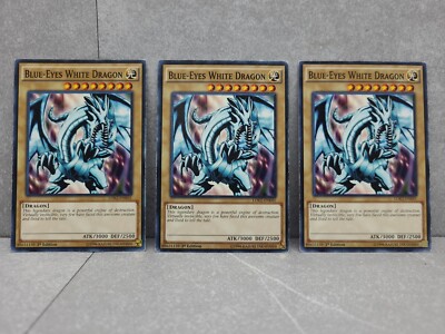 Blue-eyes White Dragon 1st Edition LDK2-ENK01 Konami 1996 Lot Of 3-image