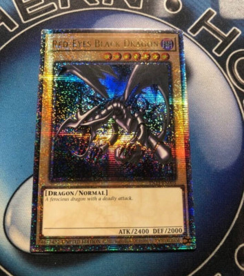 * RED-EYES BLACK DRAGON * QUARTER CENTURY SECRET RARE ORIGINAL ART TN23 YUGIOH!-image
