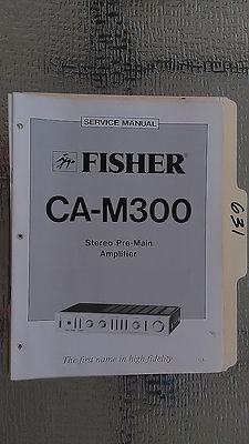 Fisher ca-m300 service manual original repair book stereo amp amplifier factory-image