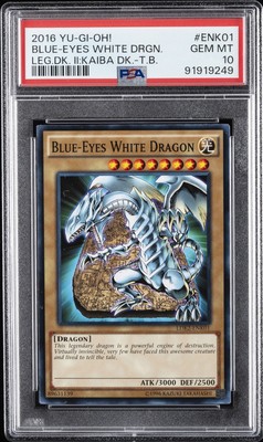 2016 YU-GI-OH! LEGEND DECK II #ENK01 BLUE-EYES WHITE DRAGON PSA 10-image