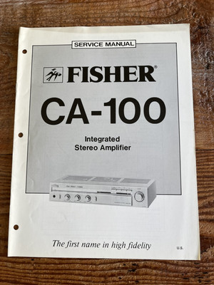 FISHER Integrated Stereo Amplifier CA-100 Service Manual-image