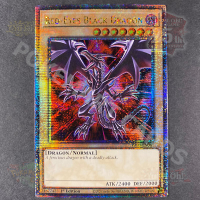 Red-Eyes Black Dragon RA03-EN081 Quarter Century Secret Rare ALT ART 1st Ed NM-image