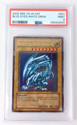 2002 Yu-Gi-Oh Blue-EyesWhite Dragon SDK #001 PSA 9-image