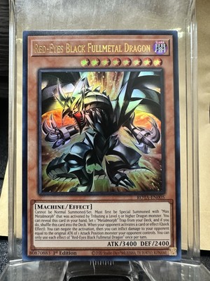 YUGIOH! Red-Eyes Black Fullmetal Dragon - ROTA-EN005 - Ultra Rare 1st Edition NM-image