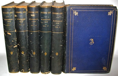 LEATHER Set;WANDERING JEW!Eugene Sue Jewish Travel Josephus (LIMITED 1/100!)Chip-image