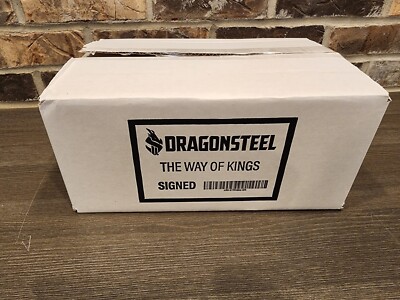 Sealed Signed Brandon Sanderson The Way of Kings Vol 1 & Vol 2 Leather Bound-image