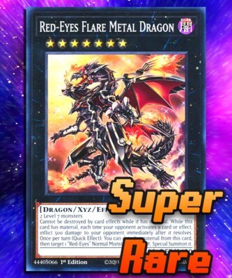 Red-Eyes Flare Metal Dragon (SR) RA01-EN038 Super Rare 1st Edition LP-image